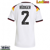 Germany Antonio Rudiger #2 Replica Home Shirt Ladies World Cup 2026 Short Sleeve